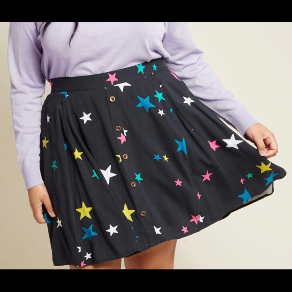 Modcloth Rainbow Starry Skirt